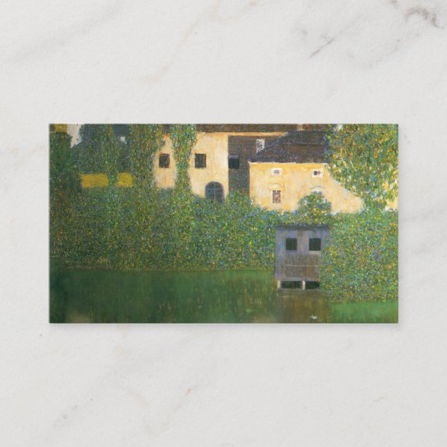 Vatten Castle - Gustav Klimt Visitkort (Framsida)