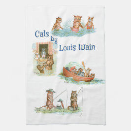 Vatten Cats av Louis Wain Kökshandduk