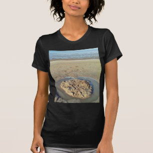 Vatten-cirkel i Sand på strand, sommartid T Shirt