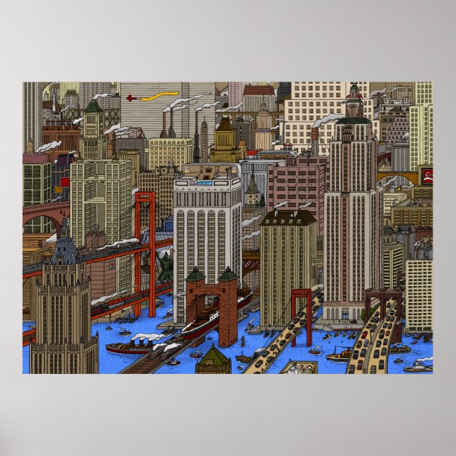 VATTEN CITY POSTER (Framsidan)