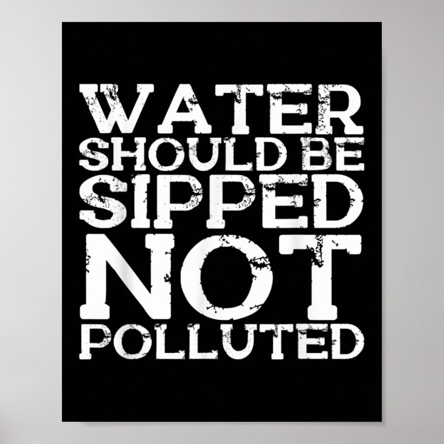 Vatten Conservation Environmental Protection World Poster (Framsidan)