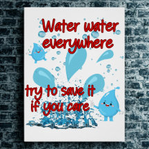Vatten Conservation Glossy Poster