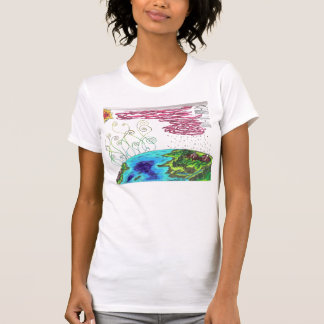 Vatten cyklar locket bästa Sleved T-shirt