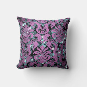 Vatten- damastast violett purpurfärgad Sequin fö Kudde