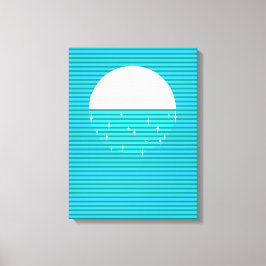 VATTEN - de fyra Inslag Canvastryck