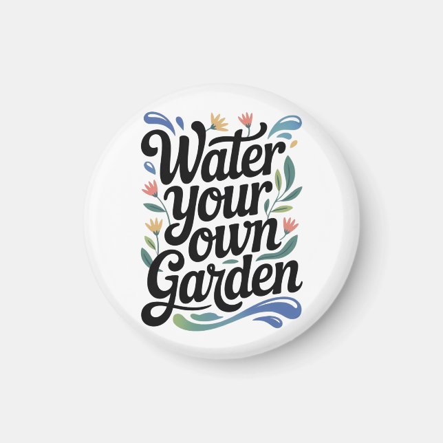 Vatten din egen Garden-inspirationskälla för Blomm Magnet (Framsidan)
