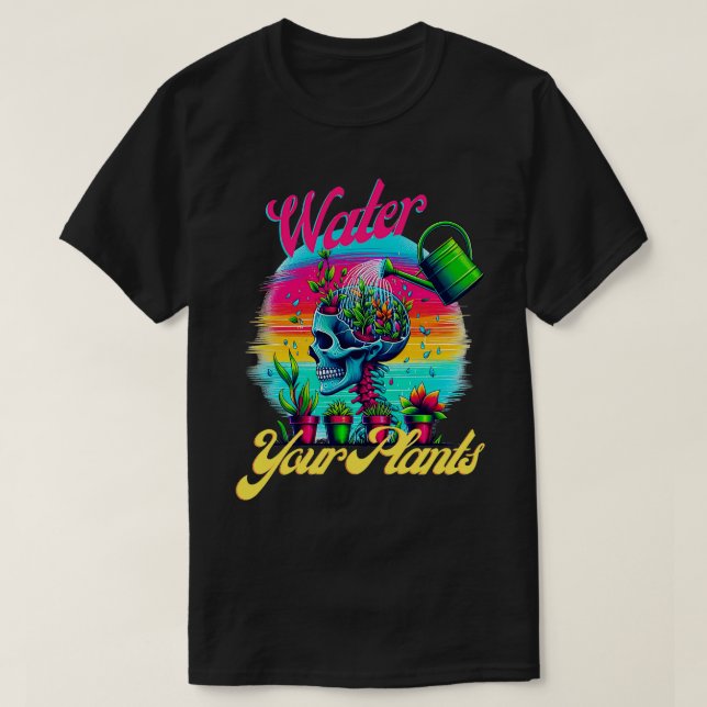 Vatten dina växter 1 t shirt (Design framsida)