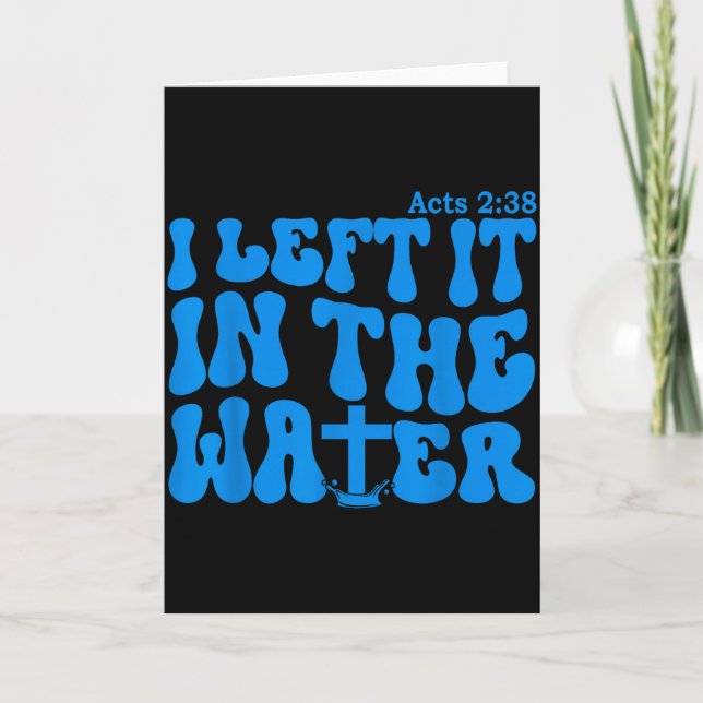 Vatten Dop Apostlagärningarna 2_38 Kristna  Kort (Framsida)