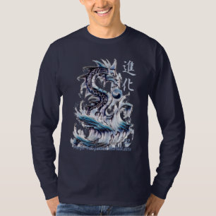 Vatten Dragon 22 Yin Yang Kanji T Shirt