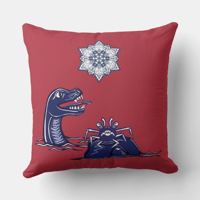 Vatten Dragon and Monster Crab Kudde (Baksida)