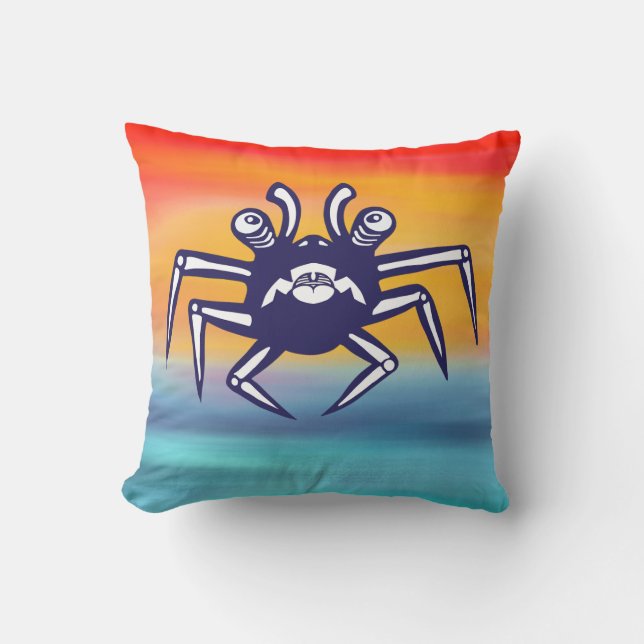 Vatten Dragon and Monster Crab POUF Kudde (Framsida)