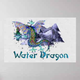 Vatten Dragon Poster
