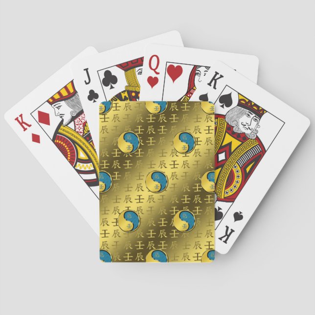 Vatten Drakon Casinokort (Baksidan)