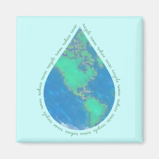 Vatten Drop Earth Magnet