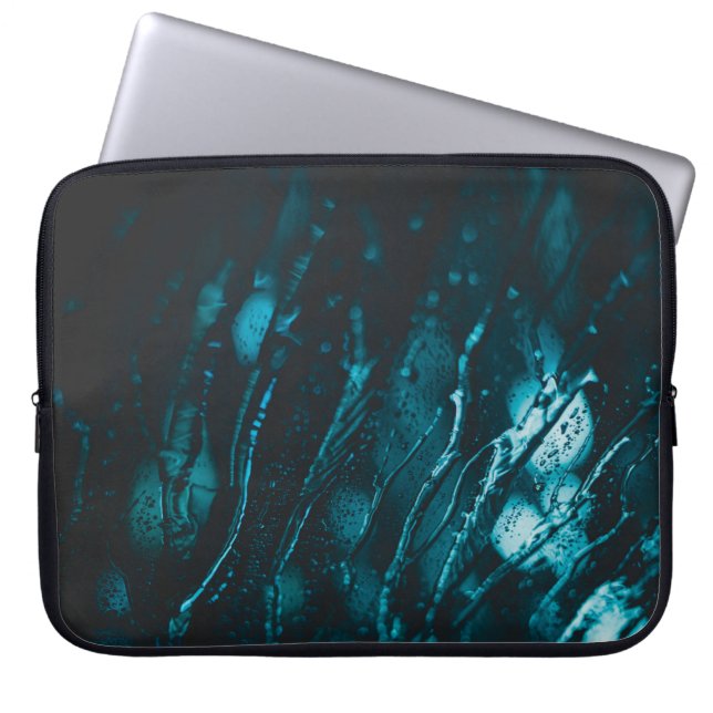 VATTEN DROPLET PÅ GLAS LAPTOP FODRAL (Framsidan)