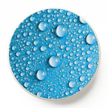 Vatten droplets på Blue | ANPASSNINGSBAR