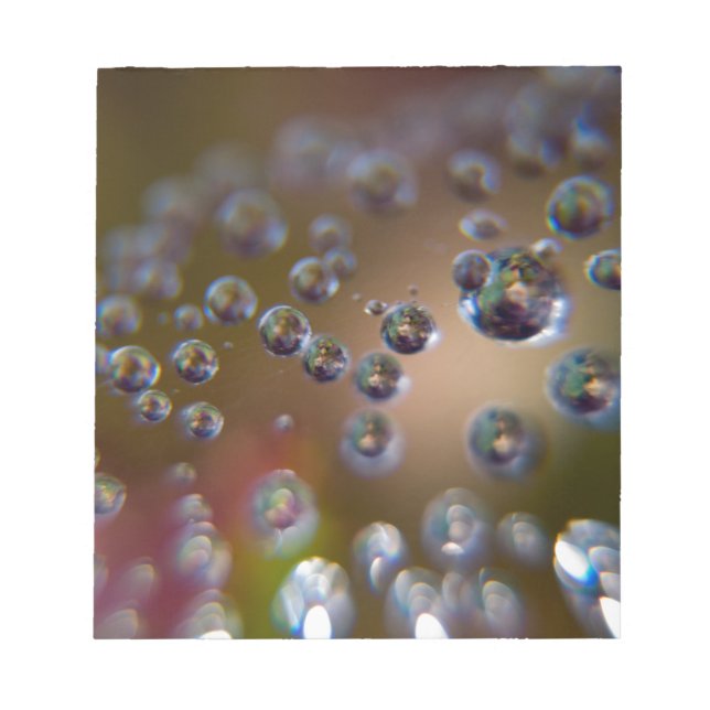 Vatten Droplets-Vatten i Rörelse Anteckningsblock (Framsida)