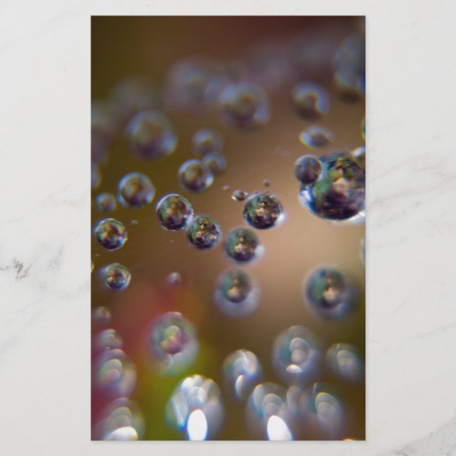 Vatten Droplets-Vatten i Rörelse Brevpapper (Framsida)