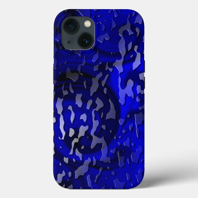 Vatten droppar på Blue Swirl (Baksida)
