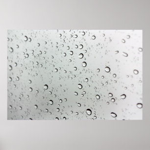 Vatten droppar på glas poster