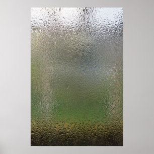 Vatten droppar på glas poster