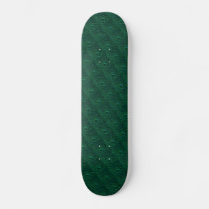 Vatten droppar på Grönt Metall Skateboard Bräda 20 Cm