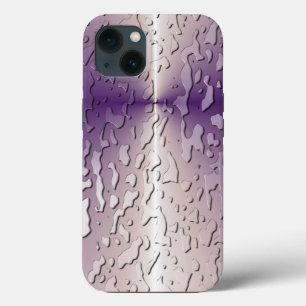 Vatten droppar på Violet Glass