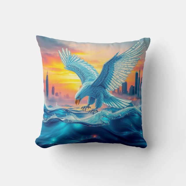 Vatten Eagle Kudde (Framsida)