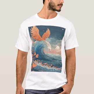 Vatten Eagle White T-Shirt - Soar med Stil