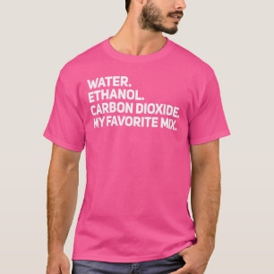 Vatten etanol och CO2 gör hårdsjälvavskiljare och T Shirt