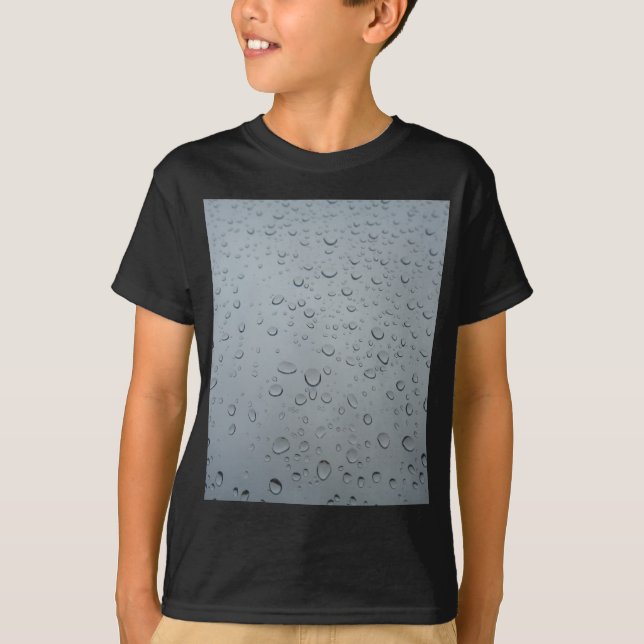 Vatten faller i fönsterbänk, Tapet i bakgrunden T-shirt (Framsida)