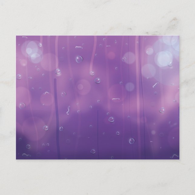 Vatten faller på ett fönster. vykort (Framsida)