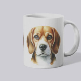 Vatten Färg Beagle Kaffemugg