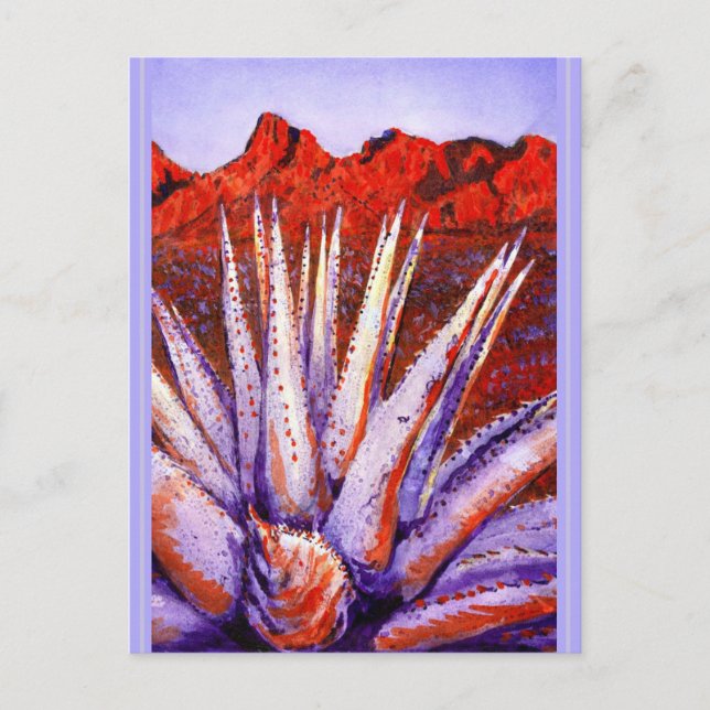 Vatten Färg Desert 2004 Vykort (Framsida)