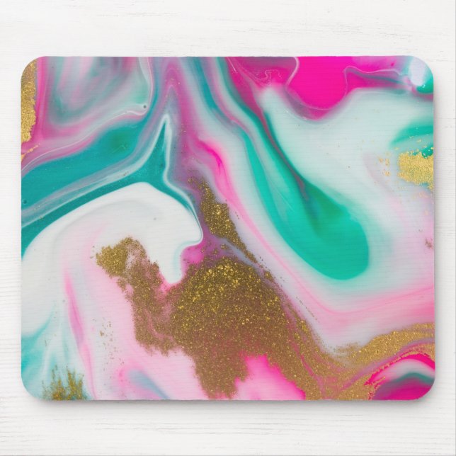 Vatten Färg design Musmatta (Framsidan)