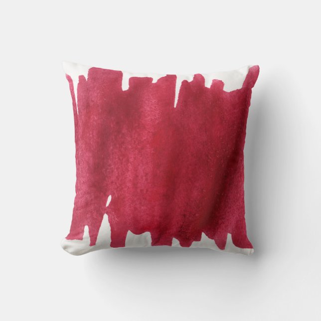 vatten färg, färgad abstrakt kudde (Framsida)