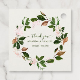 Vatten Färg Greenery Tack Stickers Gåvor Etiketter