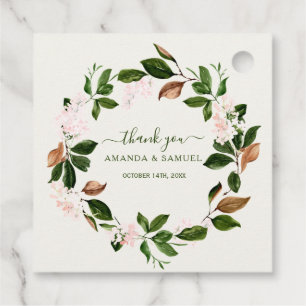 Vatten Färg Greenery Tack Stickers Gåvor Etiketter