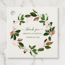 Vatten Färg Greenery Tack Stickers Gåvor Etiketter