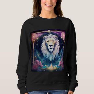 vatten färg lejona ansikte t shirt