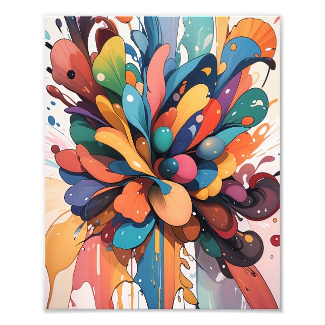 Vatten-färg med flytande fototryck (Framsidan)