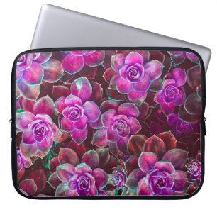 Vatten färg mönster med kamellablomma. BLOMMIGT d Laptop Fodral