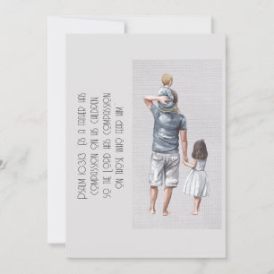 Vatten färg Pappa och barn Citat illustration Inbjudningar
