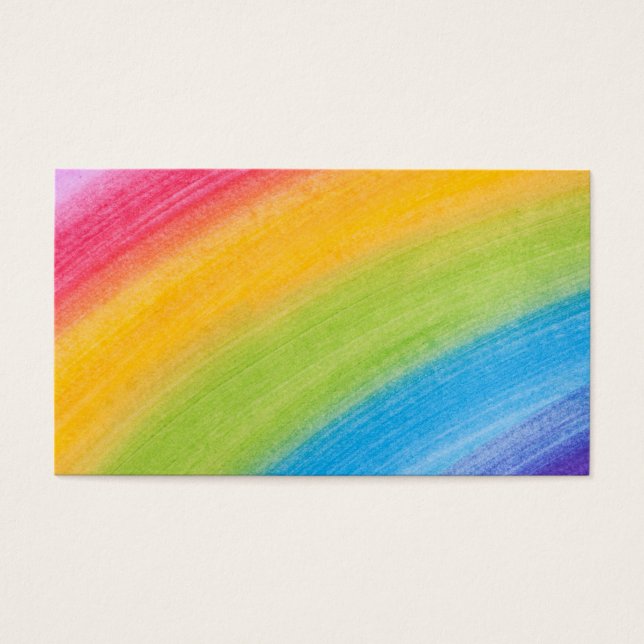 Vatten Färg Rainbow Visitkort (Framsidan)