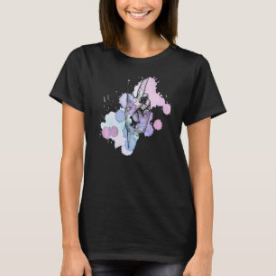 Vatten Färg Women Peace Hand undertecknar fred T Shirt
