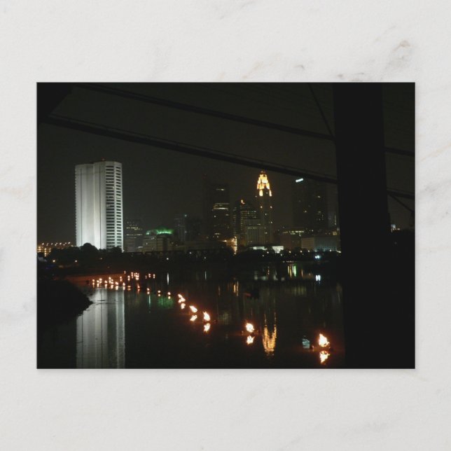 Vatten/Fire, Columbus, Ohio-vykort Vykort (Framsida)