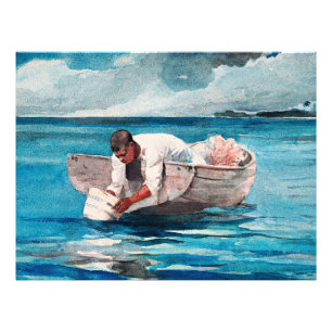 Vatten Fläkt, berömd konst av Winslow Homer Fototryck