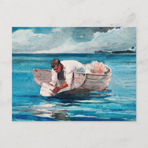 Vatten Fläkt, berömd konst av Winslow Homer Vykort