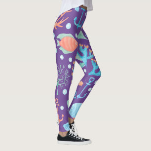 vatten- flickor för unikt sjöjungfrufiskhav leggings