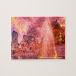 Vatten Fontän i Las Vegas Pussel